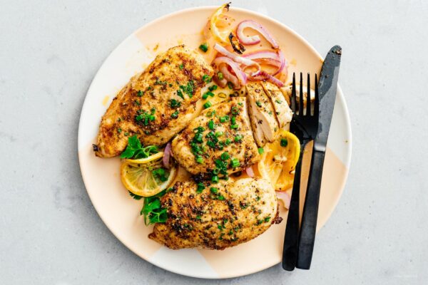 air fryer chicken breast recipe | www.iamafoodblog.com