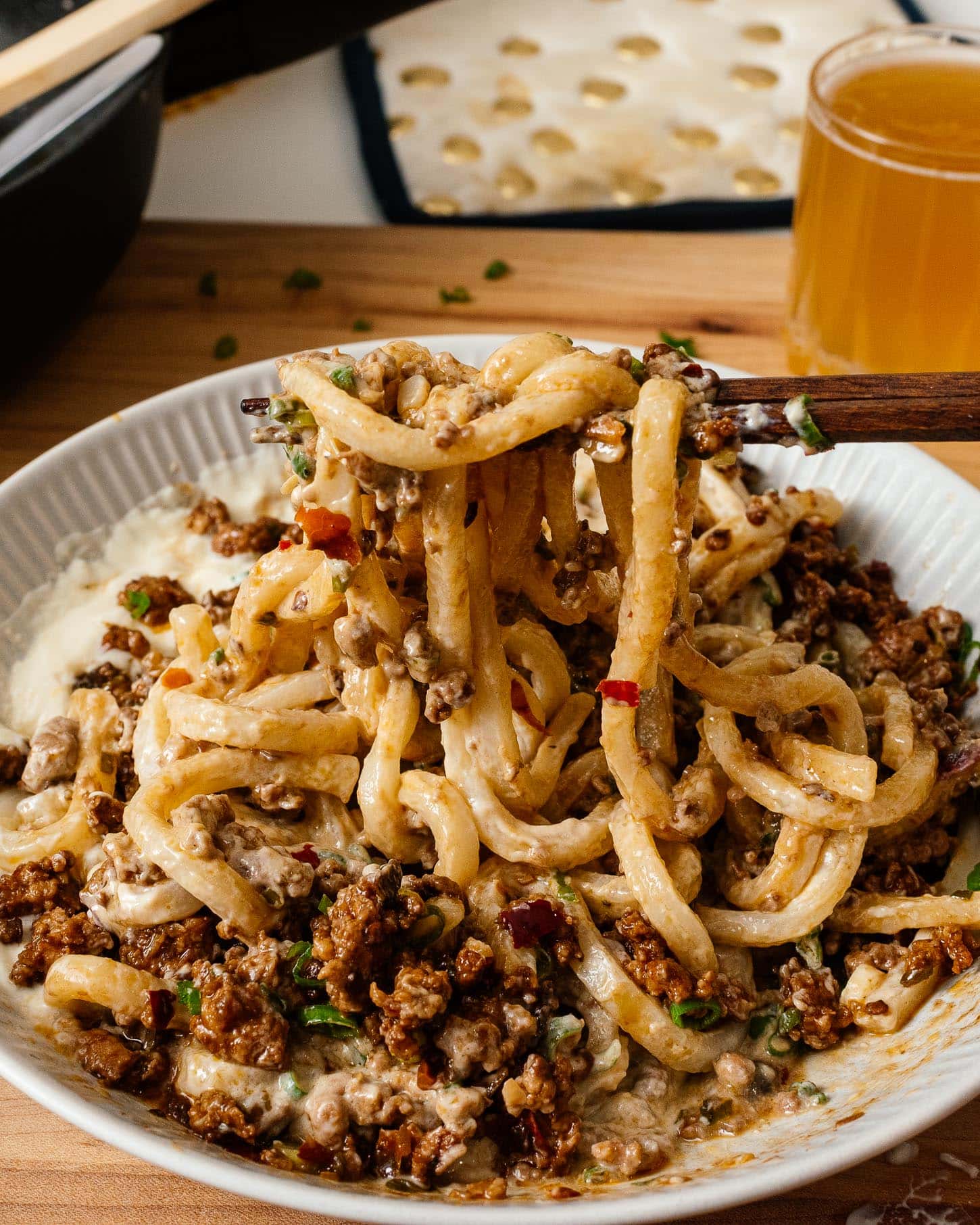 Tiktok Creamy Udon Noodles | www.iamafoodblog.com