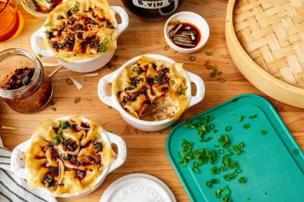 Tiktok soup dumpling lasagna | www.iamafoodblog.com