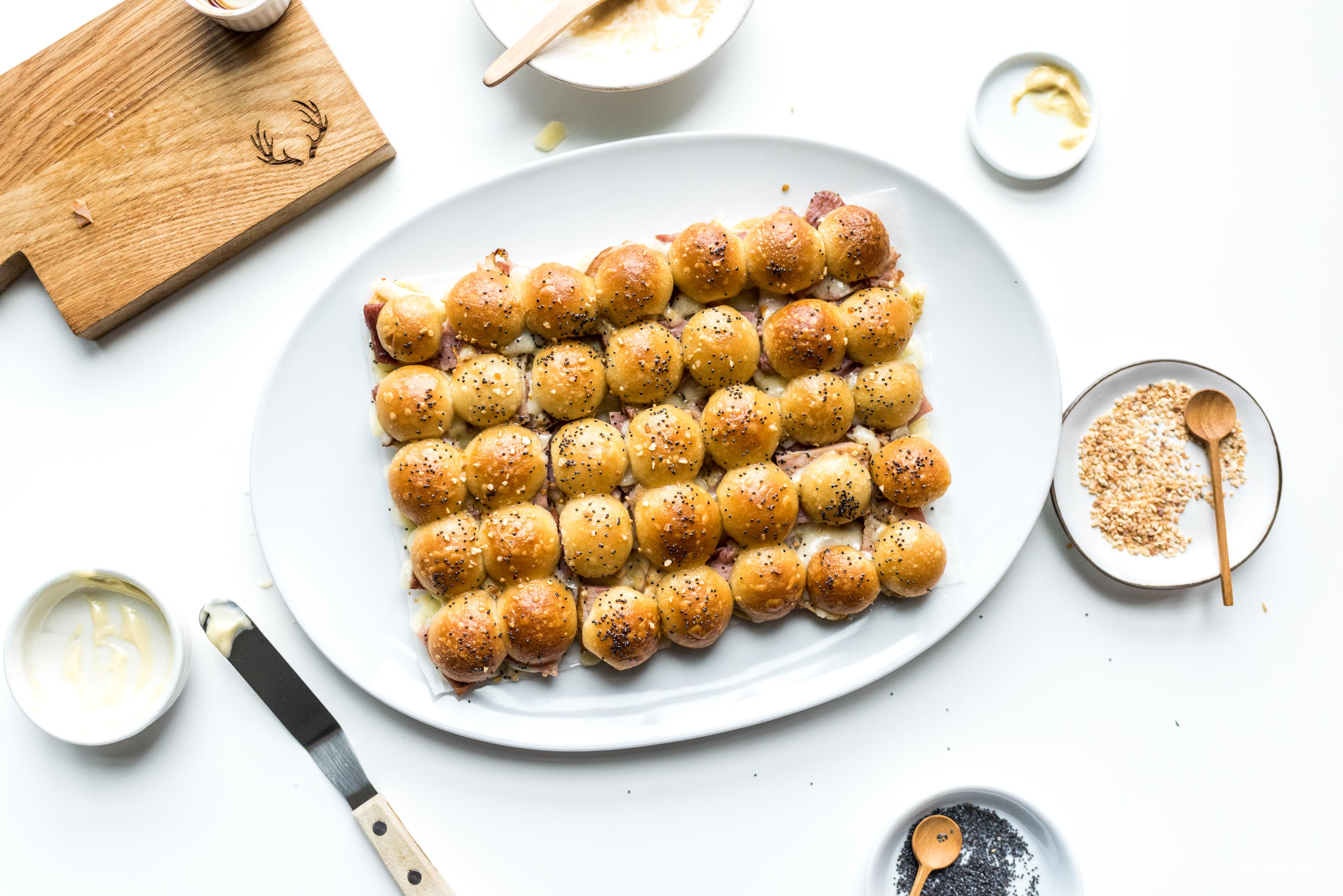 Mini Hot Ham and Cheese Sliders | www.iamafoodblog.com