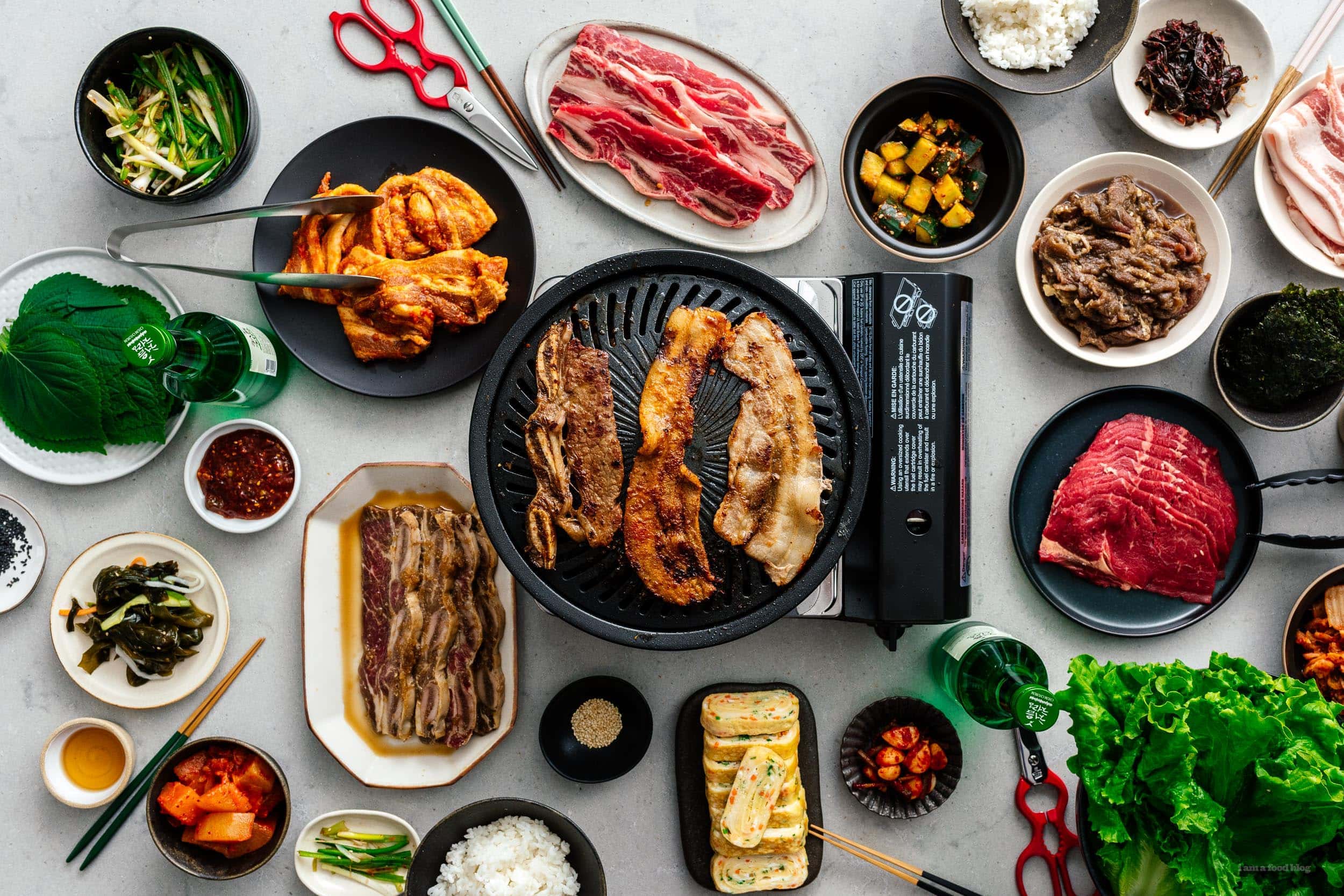 A Korean BBQ Christmas Dinner | www.iamafoodblog.com