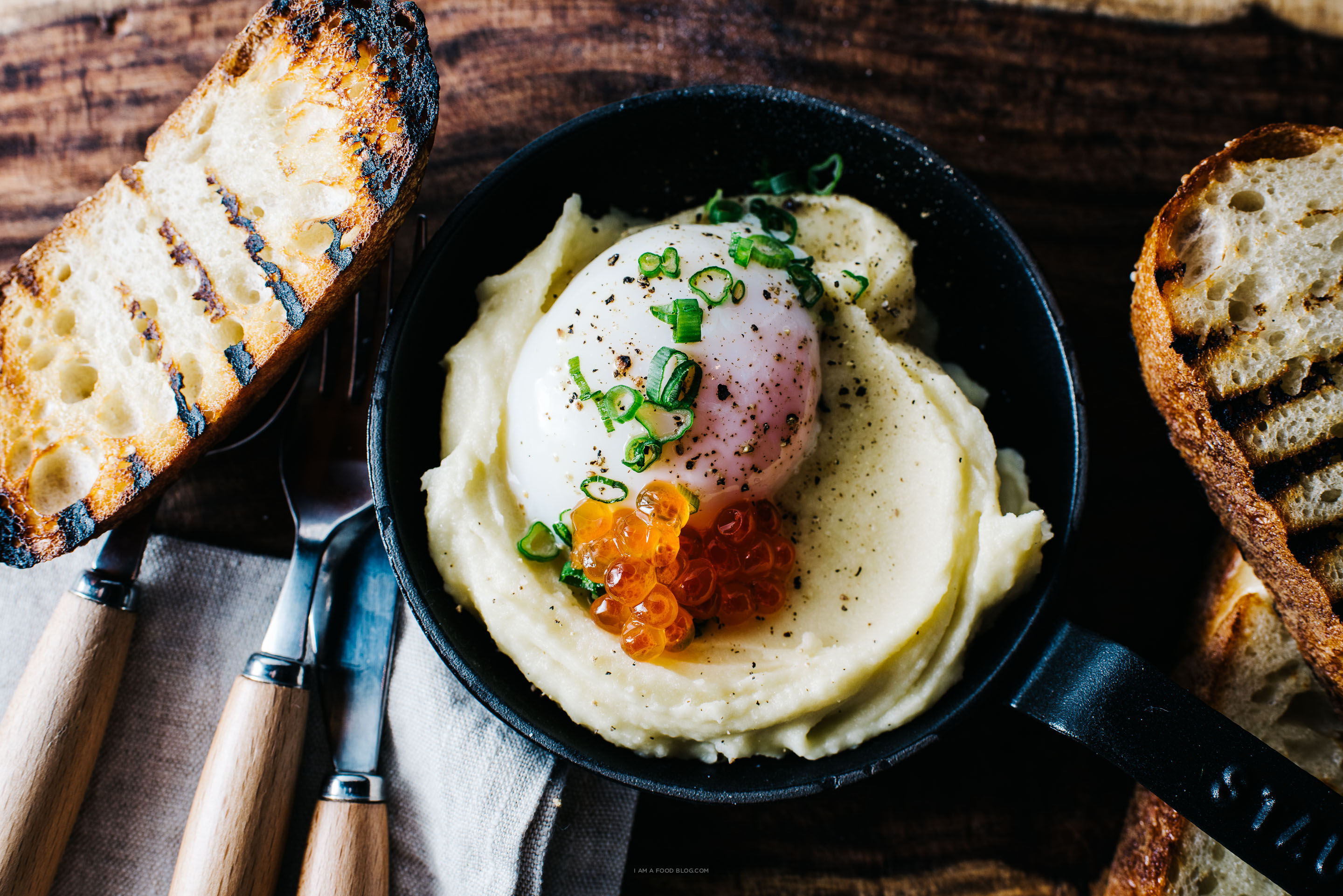 The Potato Snack: 64° Eggs, 72° Potatoes, Toast | www.iamafoodblog.com