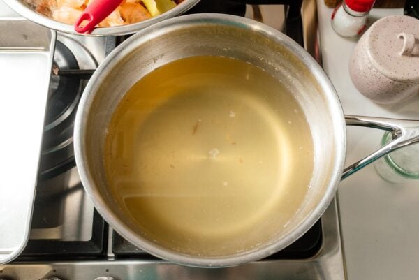 poaching liquid for shrimp cocktail | www.iamafoodblog.com