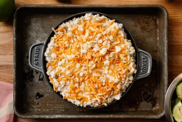 street corn dip before baking | www.iamafoodblog.com