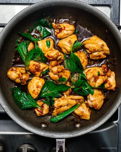 Thai Basil Chicken Recipe | www.iamafoodblog.com