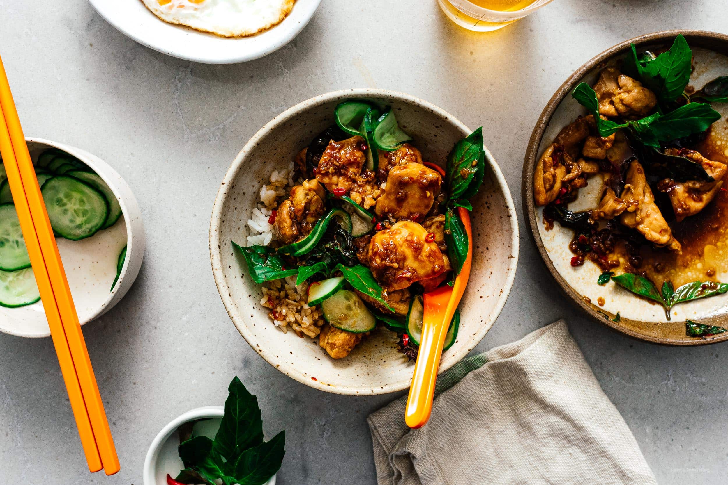 Thai Basil Chicken Recipe | www.iamafoodblog.com