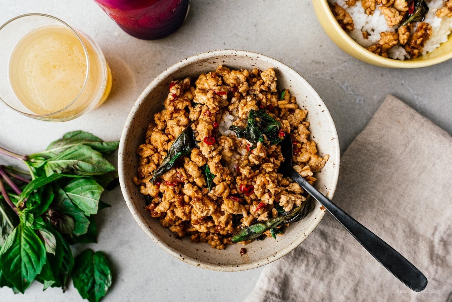 thai basil chicken recipe | www.iamafoodblog.com