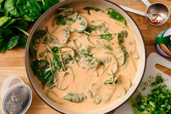 Curry Paste, Coconut Milk, and Spinach | www.iamafoodblog.com